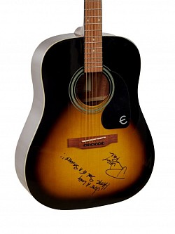 Jelly Roll Signature Signed Acoustic Guitar